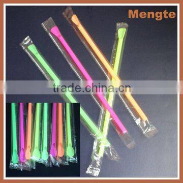 Top Quality Neon Colorful plastic funny drinking spoon straw