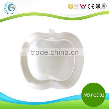 TC-PGD01 Apple Shape White Ceramic Butter Dishes