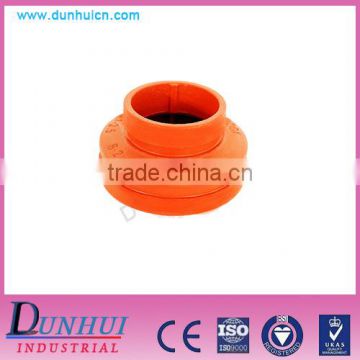 Use dip coating technology ductile iron Grooved concentric reducer