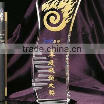 Promotional Glass Award Plaque For Excellence Souvenir