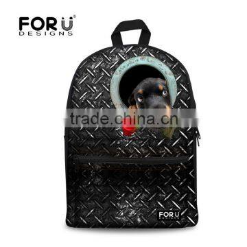 Top Newest Superb Quality Black Dog Backpack Bag For Student