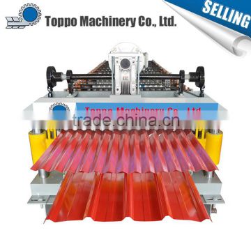 Hot selling building metal double deck roof tile roll forming machine