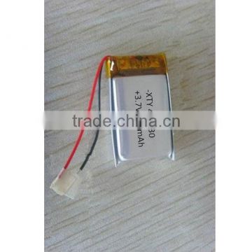 from factory 403030 3.7v with 300mAh polymer battery