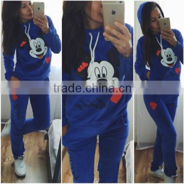 Ladies New Design Fashion Top Reactivate Sportswear Women High Quolity Wholesale Sweat Suits