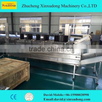 three layers stainless steel air cooling conveyor line