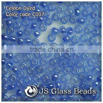 High Quality Fashion JS Glass Seed Beads - C007# Ceylon Blue Opalescent Rocailles Beads For Garment & Jewelry