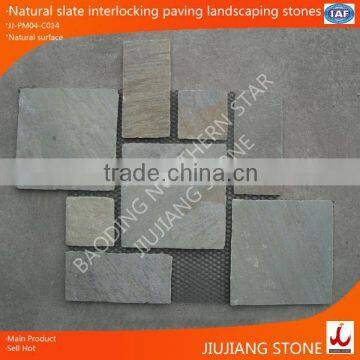 natural slate pavestone patio for landscaping