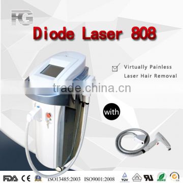2015 New portable diode laser 808 nm for hair removal and skin rejuv (CE)