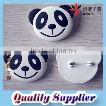 Panda Rubber Soft PVC Brooches