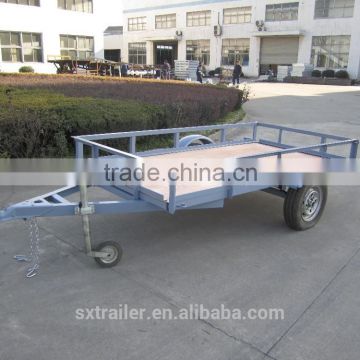 Flat Trailer with plywood for goods F-48