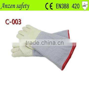 best price leather industrial liquid nitrogen glove