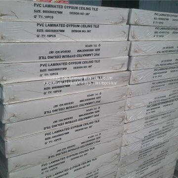 PVC Laminated Gypsum/Paper Faced (Plaster Wall) /Ceiling Gypsum Board