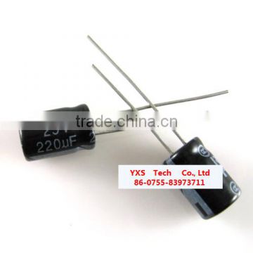 electrolytic capacitor 220UF 25V 12X7MM Capacitor electronic components