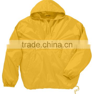 adult lightweight foldable hooded polyester jacket windbreaker