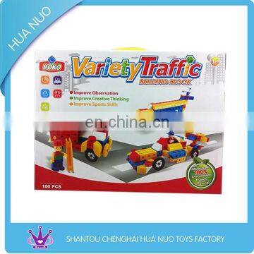 180PCS kids variety traffic building blocks toy