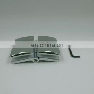 180 degree Zinc alloy adjustable glass clamp for 8 mm for shower room glass door hinge