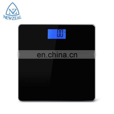China Cheap 180kg Clear Glass Accurate LCD Digital Black Scale Bathroom Scale