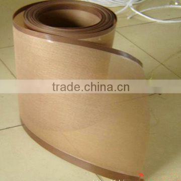 Systems 1*1/2*2/4*4/10*10 hole ptfe teflon coated fiberglass mesh conveyor belt brown withbull nose joint high temperature China
