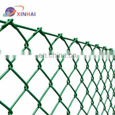 chain link mesh roll pvc coated roll 50ft hot dipped galvanized wholesale used 9 gauge  industry  black chain link fence
