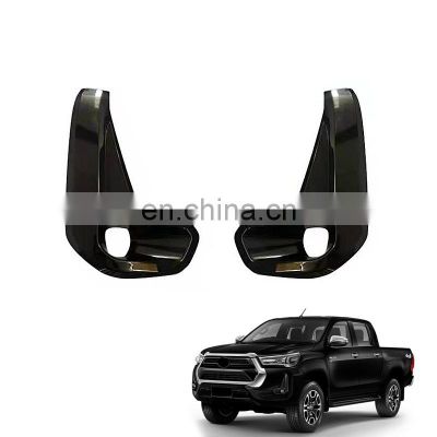 Pick UP Accessories Led Fog lamp Rocco fog light body kit auto lamp cover frame for Toyota Hilux REVO 2021