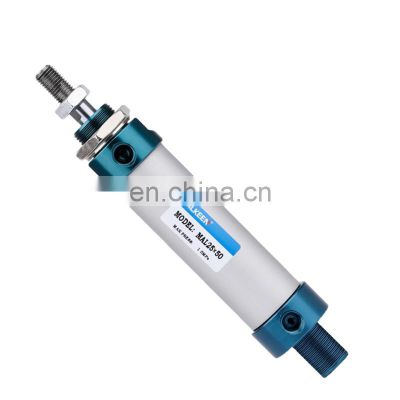 MAL 40mm Bore 25mm Stroke ISO 6432 Single Rod Double Acting Aluminum Alloy Mini Pneumatic Air Cylinder