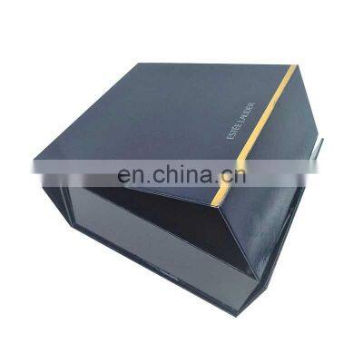 Custom logo collapsible magnetic folding rigid paper foldable gift box