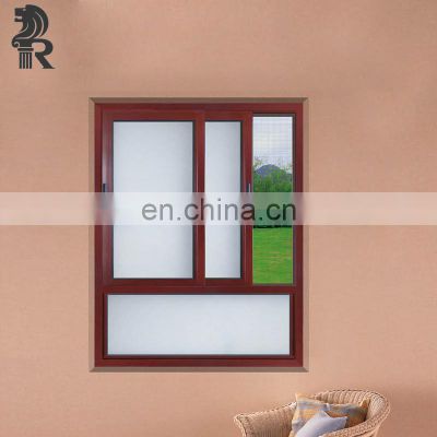 cheap price aluminum double panel sliding window glass with frames