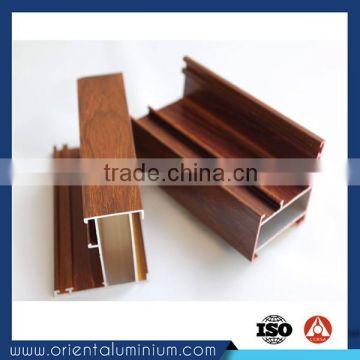 Fashionable wood grain aluminium wardrobe