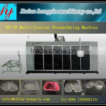 HY-76 positive and negative multi-station thermoforming machine