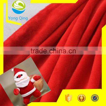 100%polyester warp knitting plush fabric price, red velvet fabric