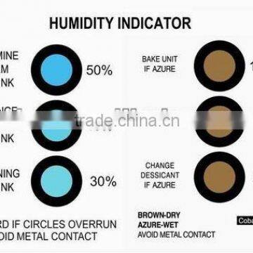 3 dots cobalt free humidity indicator card