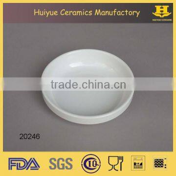 Round Ceramic Dish for Appetizer