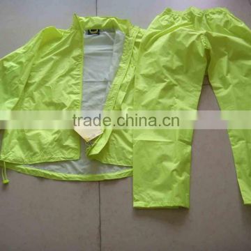 waterproof polyester rain suit