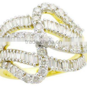 Brilliant Cut Gold Diamond Rings