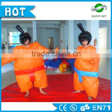 Top Selling 0.45mm PVC China indoor cheap inflatable finghting sumo suits, adult&kids sumo wrestling suits for sale