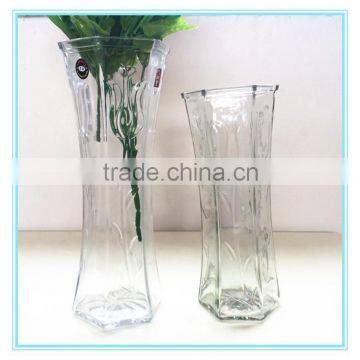 Fulaishan 2016 clear glass vase for home decoration