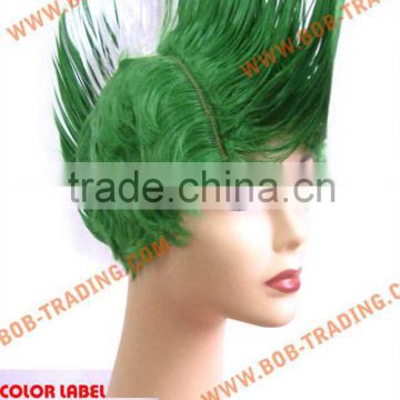 bob trading china manufacturer football fan wig/hair colorful football fan hairpiece
