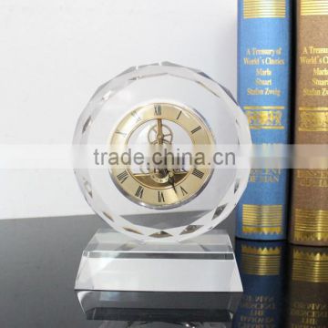 3d cheap Personalized mini crystal desk clock