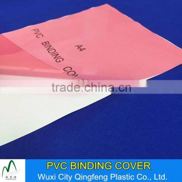 Red Green Transparent High Quality A4 100mic 140mic 180mic 250mic PVC Binding Cover Factory Price Clear Plastic Book Covers