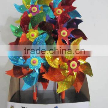 Foldable windmill toy for young childern