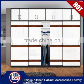 Double color wardrobe design bedroom melamine wardrobe