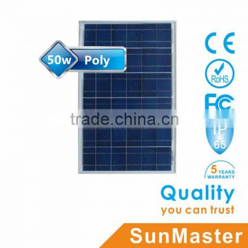 SunMaster 50w Poly Solar Panel SM50P