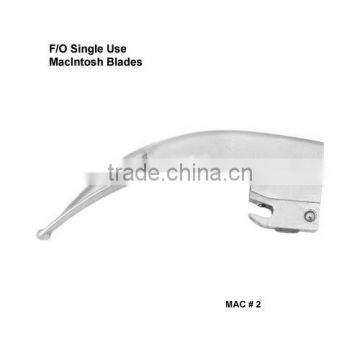 Fiber Optic Single Use McIntosh Blade MAC # 2