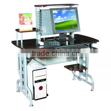 GX-701 personal office glass computer table with printer board
