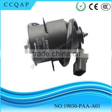 19030-PAA-A01 Made in Japan high quality auto engine electric denso 12v dc cooling fan motor for Japanese car