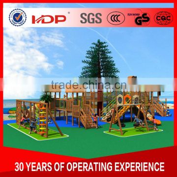 New product creative outdoor wooden playground equipment price