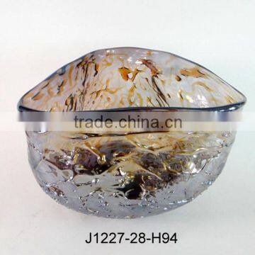 Decorative Glass bowl Triangle Mouth