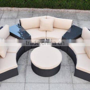 Wholesale Beatiful Semi Circle Patio Furniture Rattan Furniture