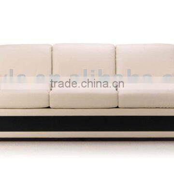 elegant three seat fabric sofa bed