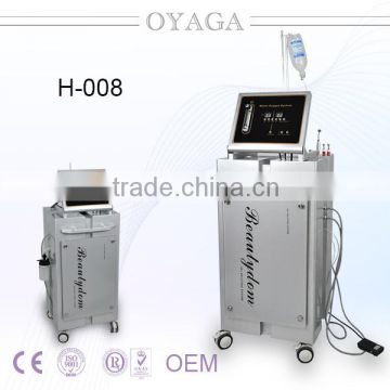Professional Oxygen Facial Machine H-008 Wrinkle Removal Water Oxygen Jet Skin Moisturizing Peel Lymphatic Drainage Beauty Machine For Sale